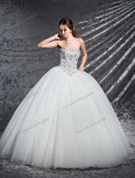 

beauty white sweetheart applique beads ball gown wedding dresses bridal pageant dresses wedding attire dresses custom size 2-16 zw612210