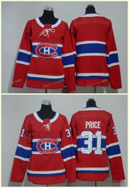 

Montreal Canadiens 31 Carey Price Jerseys Blank NO Name Red All Stiched Hockey Jersey Men Women Youth Kids Boy Girls