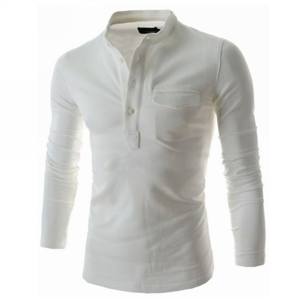 

pure color long sleeve shirt for men mens clothing t shirts, White;black