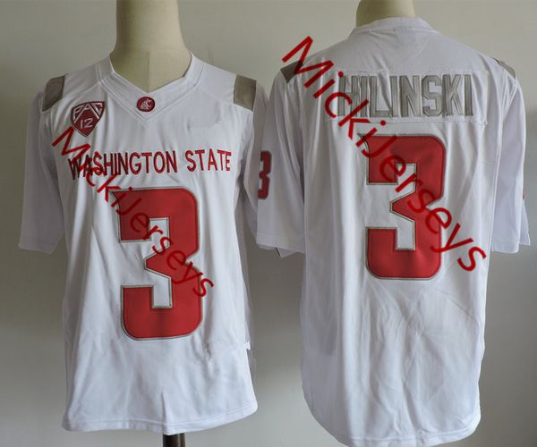 

Mens Washington State Cougars Tyler Hilinski College Football Jerseys Stitched White #3 Tyler Hilinski Washington State Cougars Jersey S-3XL