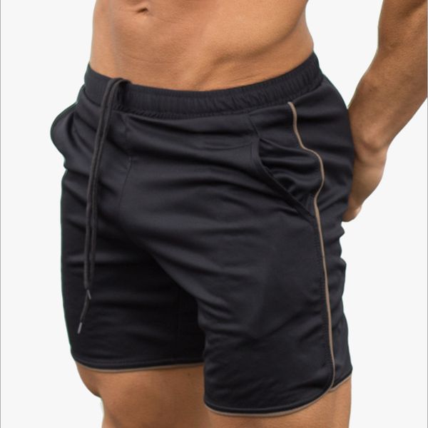

yemekemuscle aesthetics 2018 men's casual summer shorts sweatpants male fitness bodybuildingworkout man fashion short pants, White;black