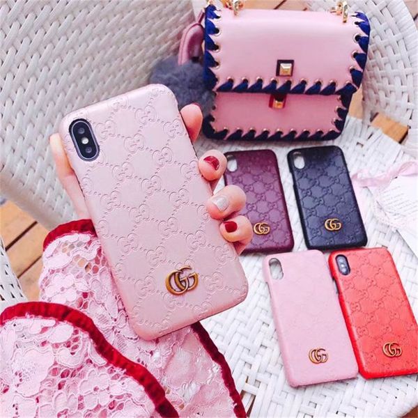 

For galaxy 10 e 9 8 plu note 9 n8 luxury embo ed leather hard back cover for iphone x x max xr 8 7 6 6 plu fa hion brand phone ca e