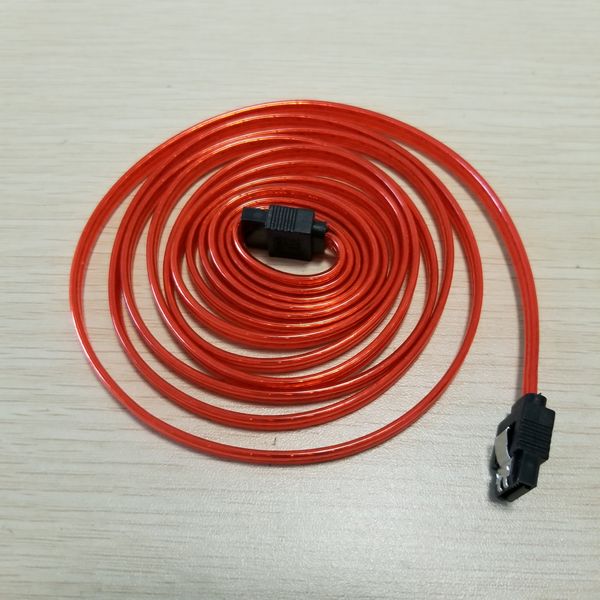 

sata 3th generation data extension cable bimetal buckle copper core red 2m