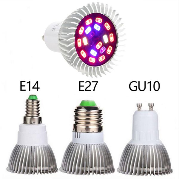 

grow led18w28w e27 e14 gu10 red+blue+ir+uv+white full spectrum led grow light for plants grow tent vegetables hydroponics system