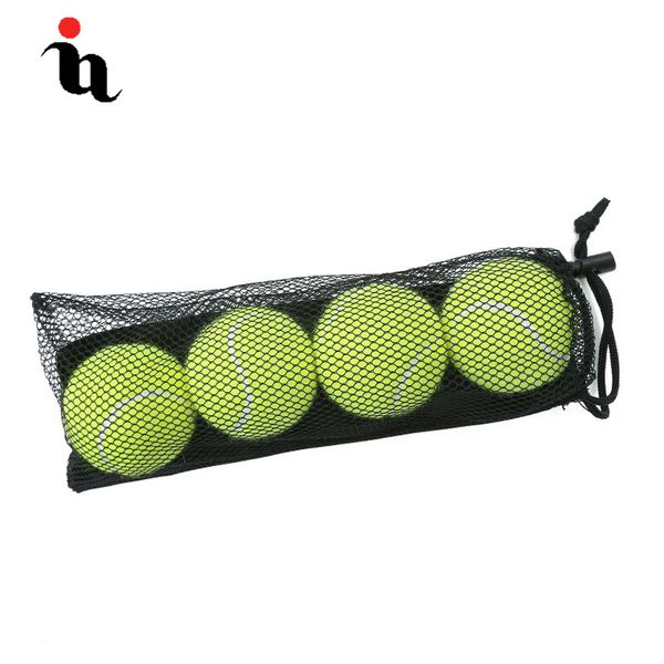 

ianoni 4 pack tennis balls training yellow tennis balls for lessons practice,playing with pets accessories carrying bag