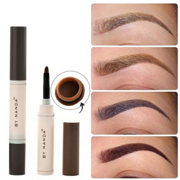 

2016 fashion professional eye brow dye cream pencil long lasting waterproof brown tint paint henna eyebrow set makeup kit