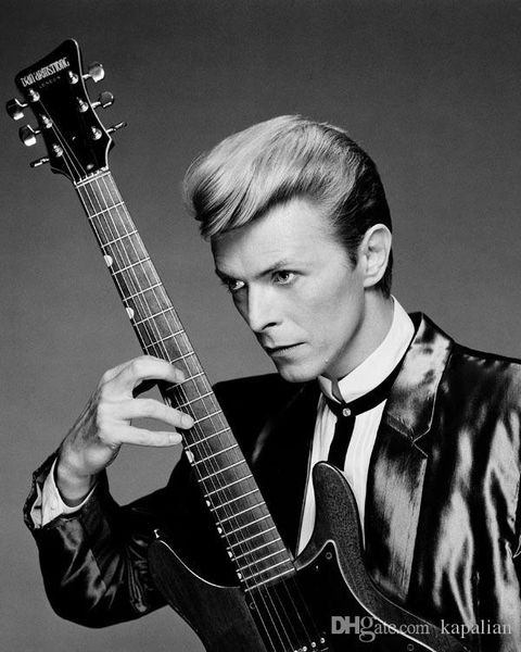 

David Bowie With Guitar Rock N Roll Room Decor Poster Art Posters Print Photopaper 16 24 36 47 inches