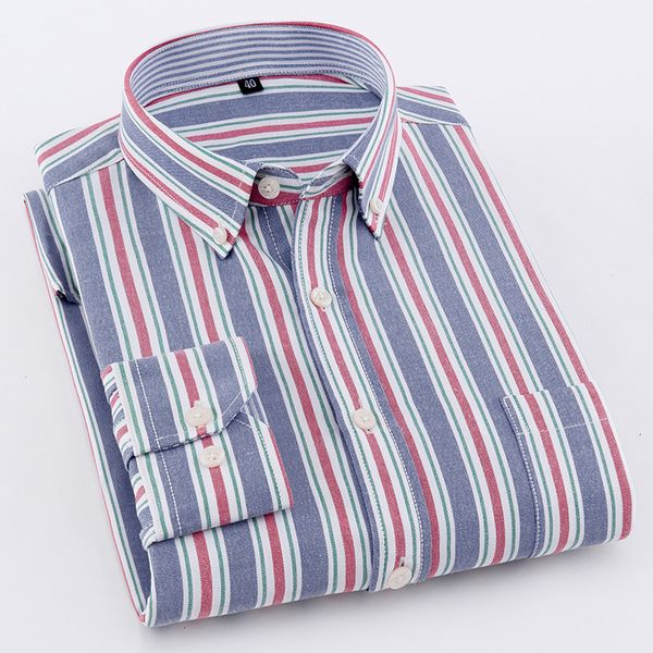 

eridanus fashion new 2018 men shirts male striped long sleeve classic-fit comfort soft cotton casual button-down shirt m654, White;black