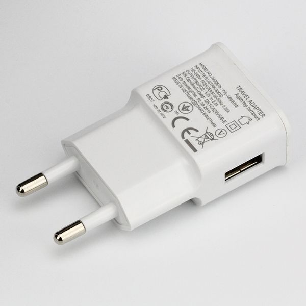 

5v 2a usb 1 ports interface travel eu us plug usb original wall charger adapter for samsung for iphonexs/x/8/7/6 cellphone