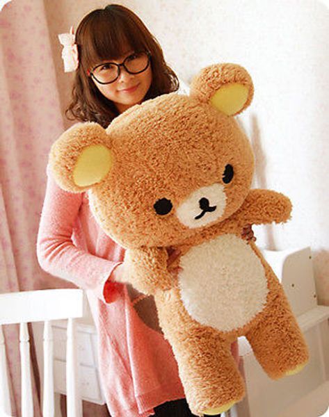

2016 Stuffed Kawaii Gift San-x Rilakkuma Relax Bear 55cm Soft Pillow Plush Toy Doll Kawaii Kids Stuffed Toys For Children Dolls