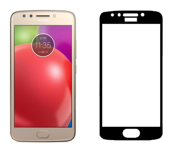 Vollständiger Displayschutz aus gehärtetem Glas für LG Stylo 4 Aristo Motorola MOTO E4 E4 Plus E5 Play E5 Plus mit Oppbag