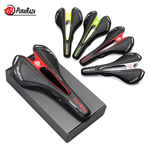 

MTB Road / Folding Bicycle Full Carbon Fiber Package Cushion / Seat Carbon Fiber + Leather Seat Saddle