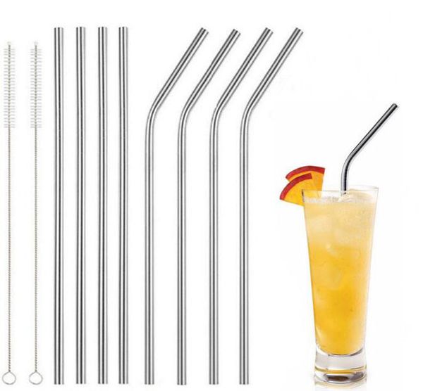 

30oz 20oz cups stainless steel straw durable reusable metal 10.5 inch extra long drinking straws for 30 20 oz mugs by dhl