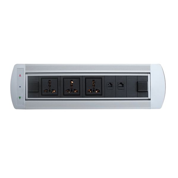 

2018 factory storewith universal smart socket and lan motorized flip up electric power table socket