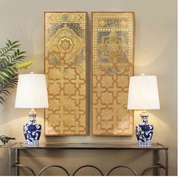 2019 Middle East Turkey Moroccan Style Long Canvas Painting For Living Room Wall Home Decor Tableau Decoration Murale Duvar Tablolar From Timor 1