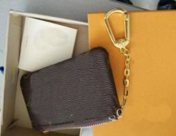 

Новый бренд сумка для ключей Damier кожа имеет высокое качество известный классический дизайнер женщины ключ держатель портмоне маленькая кожа с коробкой #8847