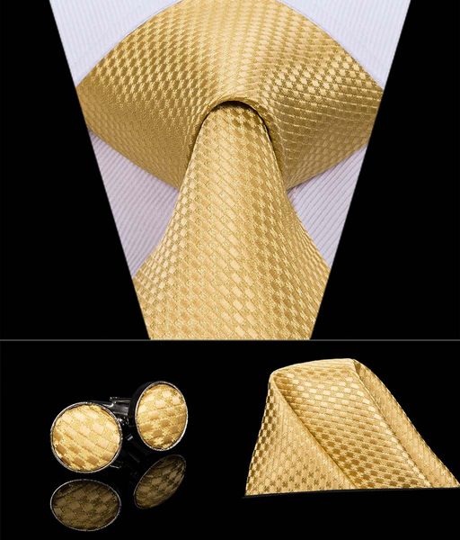 

hi-tie new arrival golden mens tie hanky cufflinks sets mens ties silk tie set for party business wedding ties n-3055, Black;blue