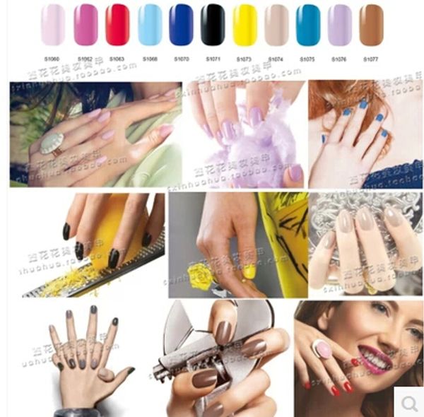 

elegant 2016 new arrival pure color candy color without flash nail stickers green nail polish sticker 3pcs/lot, Black