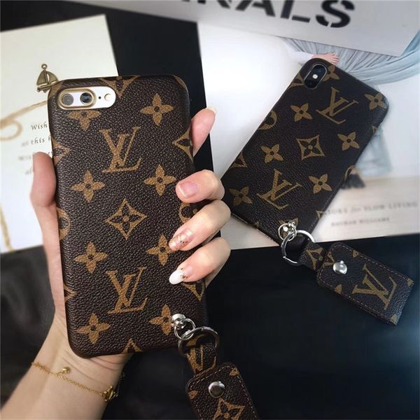 

Горячие модные бренды дизайнер кожаный чехол для iPhone X XS Max Xs 8 7 7plus 6 6 S плюс роскошн