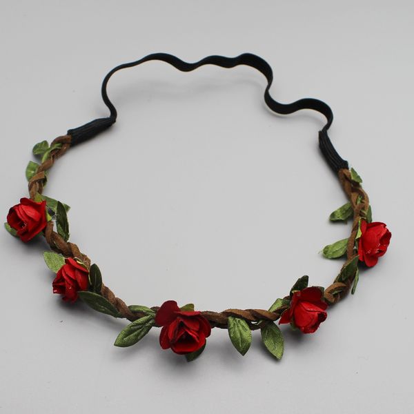 

20 шт. / лот цветок оголовье гирлянда пляж невеста бумаги цветок Hairband для девушки и