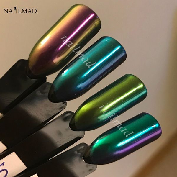 

5ml mirror powder chameleon pigment duochrome powder chrome pigment mermaid galaxy glitter dust color shifting, Silver;gold
