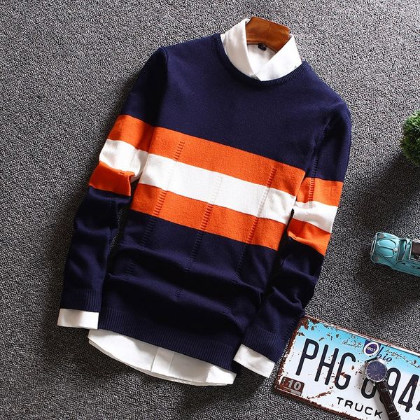 

bktrend 2017 new autumn sweater men long sleeve pullover knitwear fashion mens christmas sweater my7111, White;black