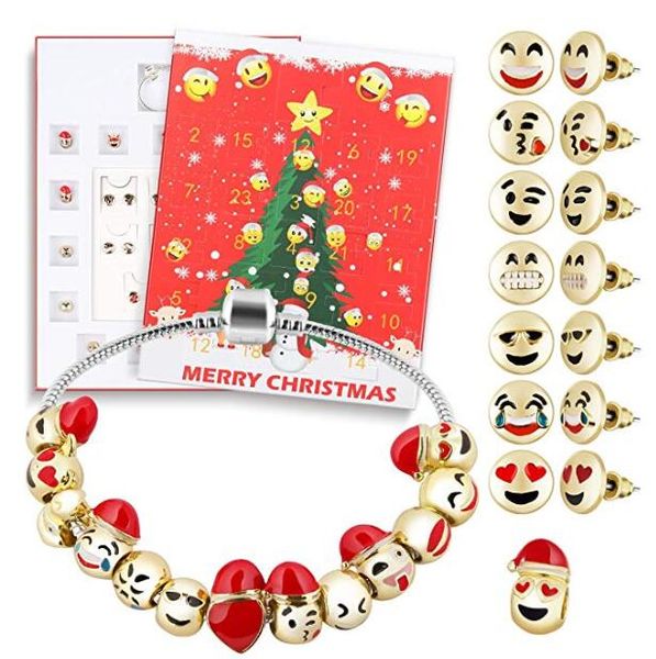 

2018 advent calendar with beauty products ciser christmas 24 day decoration gift diy jewelry present bracelet earring