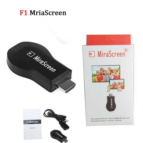 F1 F1-MX mirascreen kabelloser Bluetooth-WLAN-Display-TV-Dongle-Empfänger 1080P DLNA Airplay Easy Saring HD Android TV-Stick für HDTV