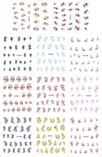 

E erie 001 020 3d nail ticker without paper card each model need over 5pc