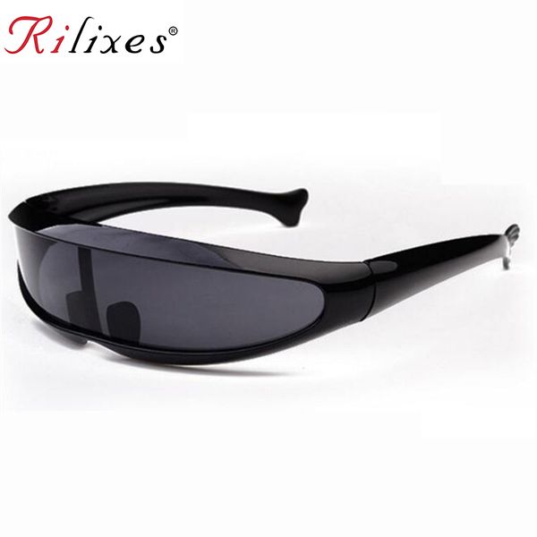

rilixes kids sunglasses x-men personality laser glasses cool robots sun glasses driving sunglass goggles with bag, White;black