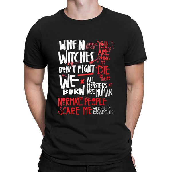 American Horror Story Normal People T-Shirt Manches Courtes Noir