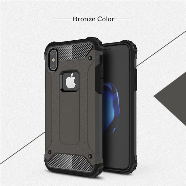 

for iphone 6 case combo shockproof for iphone x case hard plastic soft tpu rubber for goophone armor phone case
