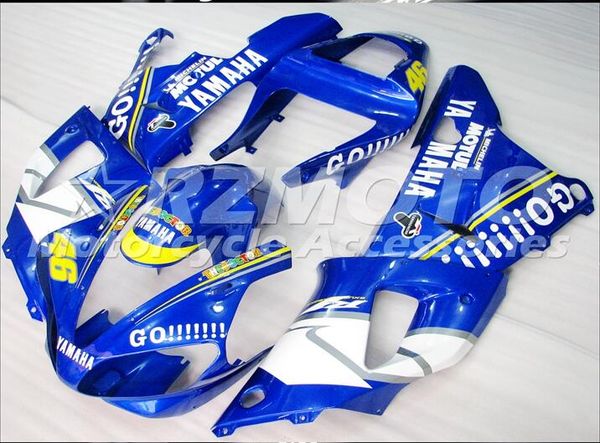 

3 gifts new motorcycle fairings kits for yamaha yzf-r1 2000-2001r1 00-01 yzf1000 bodywork loves blue b11