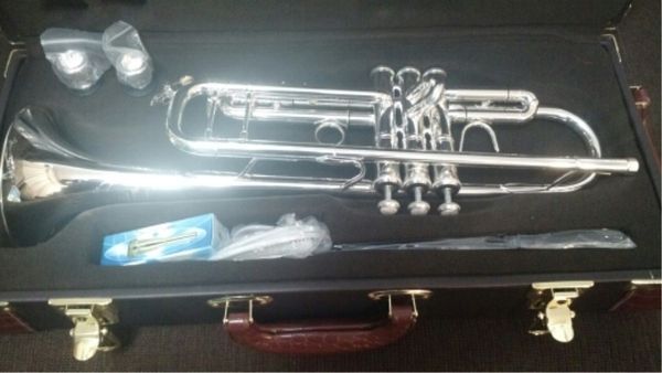 

высокого качество новых американской труба посеребренных bach ab190s модель top музыкальные инструменты труба производительность professiona