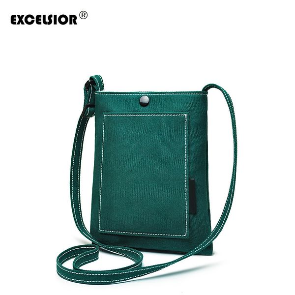 

excelsior 2018 new candy colors women messenger bags cute fresh canvas small crossbody bag fashion casual shoulder phone pouch
