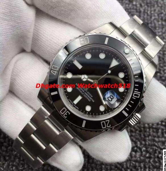 

2019 nb factory v9 904l tainle teel watch 116610 116610lv 40mm black ceramic bezel eta 3135 movement automatic men watche
