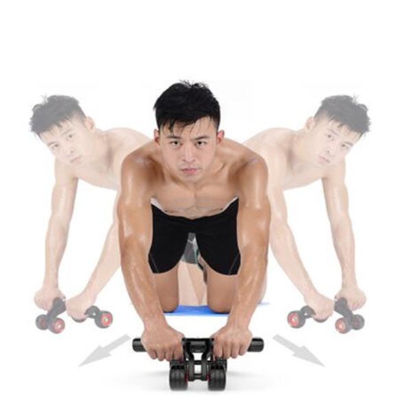 

abdominal fitness equipment gymnastic ab roller four wheels abdominal machine fitness machine gym knee pad
