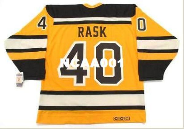 

mens #40 tuukka rask boston bruins 2010 ccm vintage "winter classic" hockey jersey or custom any name or number retro jersey, Black;red