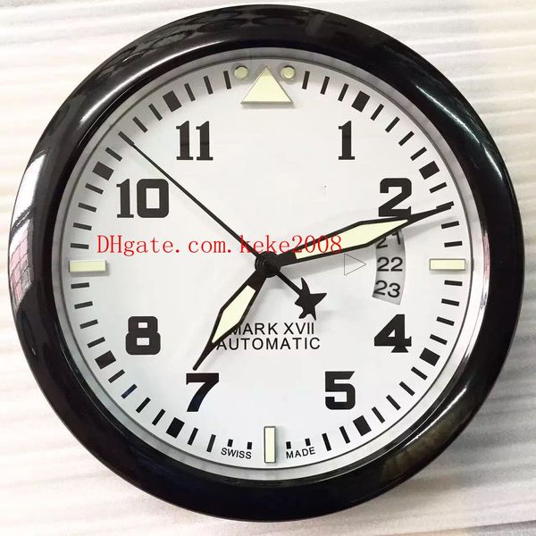 

elling fashion wall clock pilots iw326506 iw377801 iw326501 iw326504 home decoration quartz electronic blue luminescent wall clocks, Slivery;black