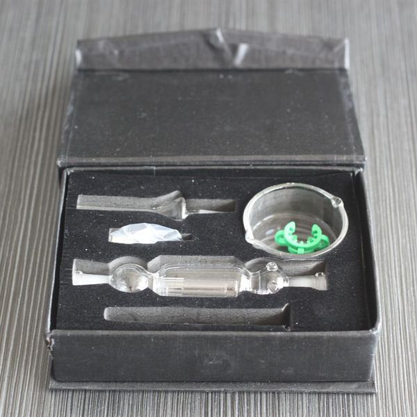 Heißer Mini Nektar Collector Kit 10mm Nector Collectors Dab Stroh 21cm Länge Bohrinseln Micro NC Kits Glas wasser Rohr Titan Spitze NC01