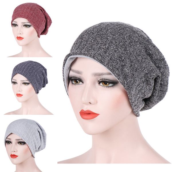 

мода осень зима капот мягкий мешковатый шапочка шляпа полиэстер шапка для женщин мужчин