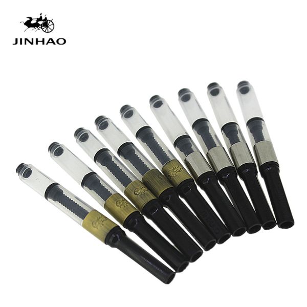 

5pcs jinhao universal fountain pen ink converter writing accessory, Black;red