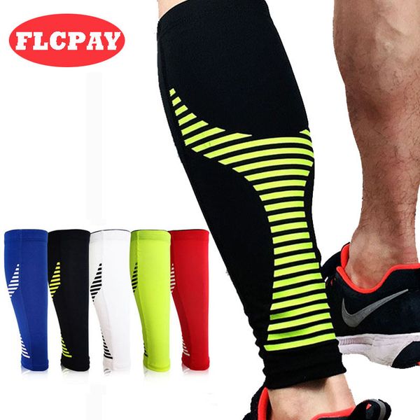 

1 pcs basketball football leg sleeves calf compression running cycling shin guards uv-protector soccer outdoor sport protector, Black