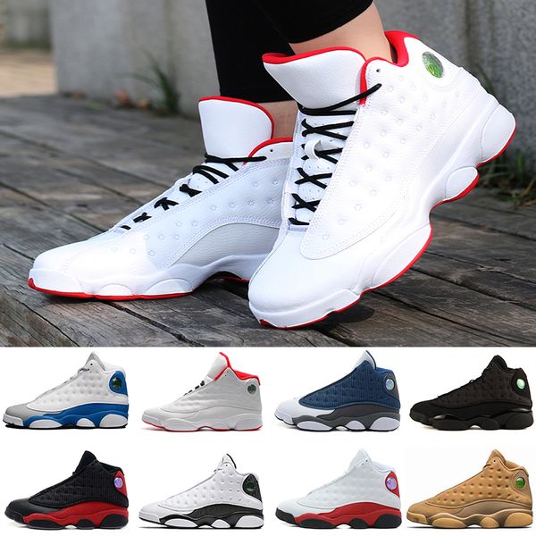 

13s 13 mens basketball shoes Hyper Royal Love Respect Black White Grey Toe sneakers women sports trainers running shoes for men designer