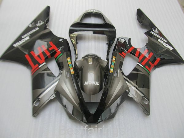 Hochwertiges Verkleidungsset für Yamaha R1 2000 2001 Schwarze Graue Verkleidungen YZF R1 00 01 ER557