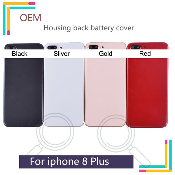

housing metal back for iphone 8 plus battery cover back housing back cover rear door case oem quality assembly replacem ing