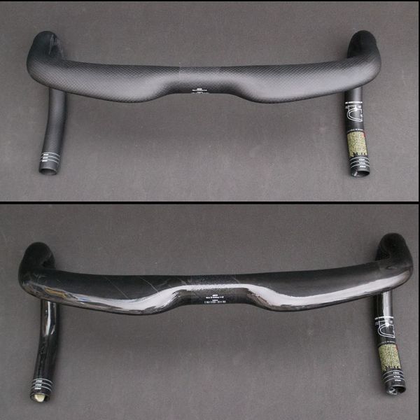 

aero handlebar full Carbon Fiber road Bicycle Handlebar Sports Short-Shallow Bend Handlebar Carbon 400/420/440MM