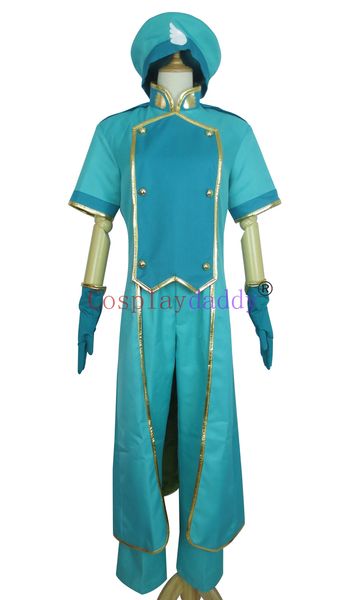 Cardcaptor Sakura Syaoran Li Showron Uniforme Verde Outfit Traje Cosplay A018