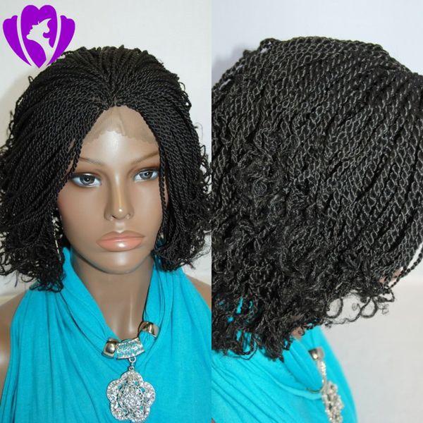 180density Full Lace Front Braids Wig Natural Black Brown Blonde