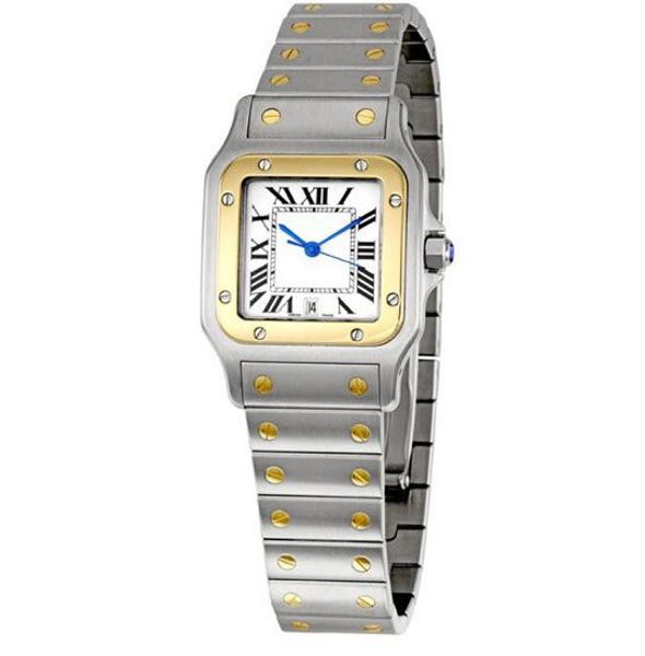 Luxury Brand Модные женские W20012C4 кварцевые золотые Нержавеющая сталь Квадратные часы 23мм с коробкой